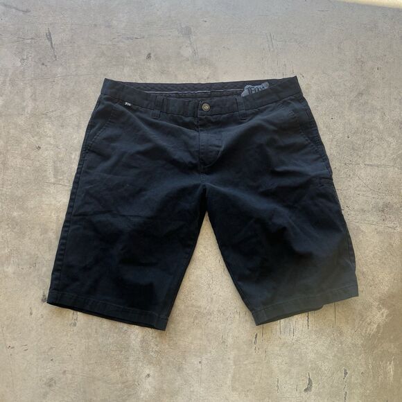 Fox Racing Shorts Mens Small 40 Black Adjustable 10" Inseam Biker - Picture 1 of 2